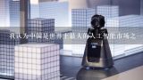 我认为中国是世界上最大的人工智能市场之一你认为这是真的吗？