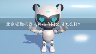北京镁伽机器人科技有限公司怎么样？