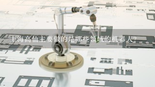上海高仙主要做的是哪些领域的机器人？