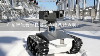 广东智能教育机器人有哪些特点啊？