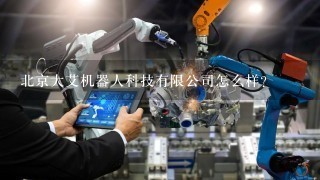 北京大艾机器人科技有限公司怎么样？
