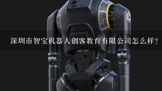 深圳市智宝机器人创客教育有限公司怎么样？