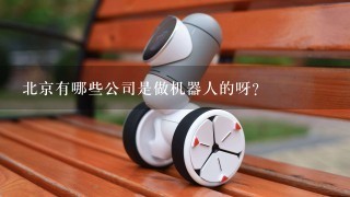 北京有哪些公司是做机器人的呀？
