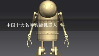 中国十大名牌智能机器人