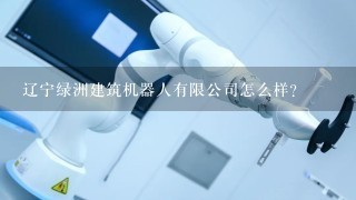 辽宁绿洲建筑机器人有限公司怎么样？