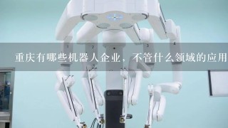 重庆有哪些机器人企业，不管什么领域的应用，主要排名靠前的又有哪些?